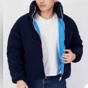 Fourlaps Polar Quilted Reversible Puffer/Sherpa jacket, size S, $198 Retail NWT